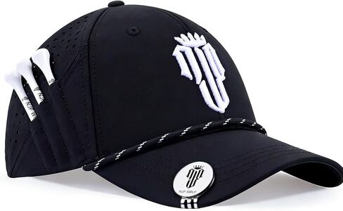 NJF Golf Hat Men - قبعات غولف رجالي قابلة للتنفس ، قبعة قابلة للتعديل حبل Snapback ، قبعة مريحة مع حامل الإنطلاق in Saudi Arabia