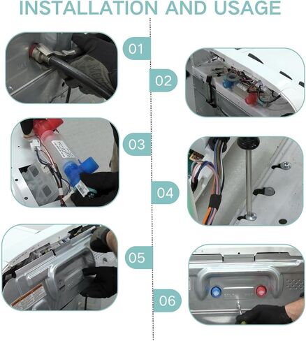 W11316255 غسالة الملابس مجموعة صمام الملف اللولبي لمدخل المياه المتوافقة مع Whirlpool Maytag Amana، غسالة صمام المياه استبدال الأجزاء W11036928 AP6835736 33490439 PS12711563 4922254 in Kuwait