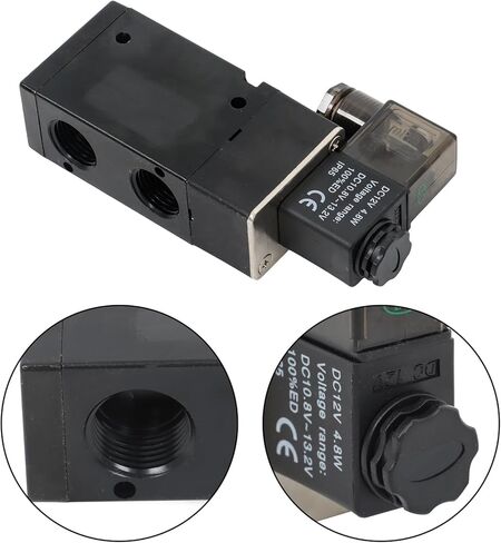 findmall 1/2 Inch Solenoid Valve Pneumatic 2 Position 3 Way Electric Direction Control Air Solenoid Valve 12V DC in Saudi Arabia