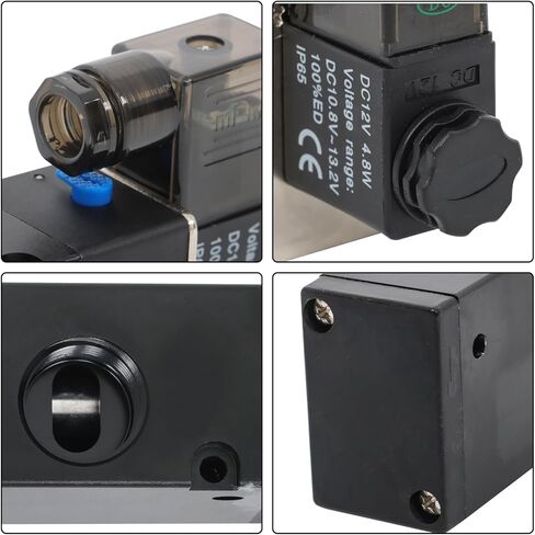 findmall 1/2 Inch Solenoid Valve Pneumatic 2 Position 3 Way Electric Direction Control Air Solenoid Valve 12V DC in Saudi Arabia