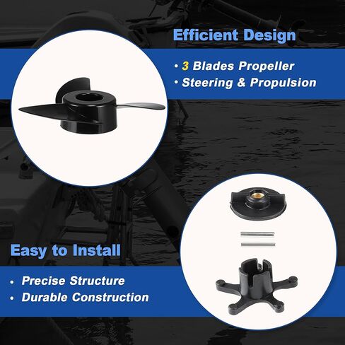 MGA089B 3-Blade Trolling Motor Propeller for MotorGuide 3.5" Motor Diameters, Machete III Outboard Boat Prop for MotorGuide R3 55lb, W55, Xi5 36v, 75 Wireless Trolling Motor in Saudi Arabia
