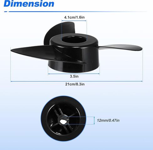 MGA089B 3-Blade Trolling Motor Propeller for MotorGuide 3.5" Motor Diameters, Machete III Outboard Boat Prop for MotorGuide R3 55lb, W55, Xi5 36v, 75 Wireless Trolling Motor in Saudi Arabia