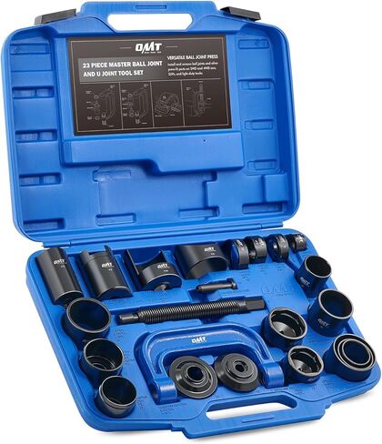 Orion Motor Tech Ball Joint Removal Tool Kit, 23pc Ball Joint Press & U Joint Removal Kit with Sockets and Universal Adapters, Heavy Duty Ball Joint Tool Set for Most 2WD 4WD Cars Trucks SUVs, Black in Saudi Arabia