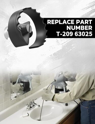 قاطع حلزوني مقاس 2 بوصة مناسب لآلات الصرف Ridgid K-50 K-400 K-3800، مناسب لكابلات c-4 c-6 c-7 c-8 c-9 المقسمة استبدال T-209 63025 in Kuwait