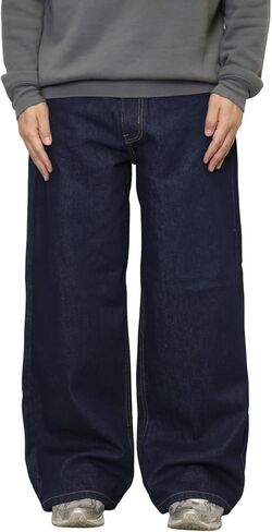 Mersenne Men's Baggy Jeans Loose Fit Denim Pants in Saudi Arabia