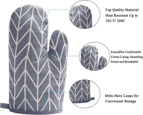WinChange Oven Mitts and Potholders BBQ Gloves-Oven Mitts and Pot Holders Sets with Recycled Cotton Infill Silicone Non-Slip Cooking Gloves for Cooking Baking Grilling (4-Piece Set,Grey) in Saudi Arabia