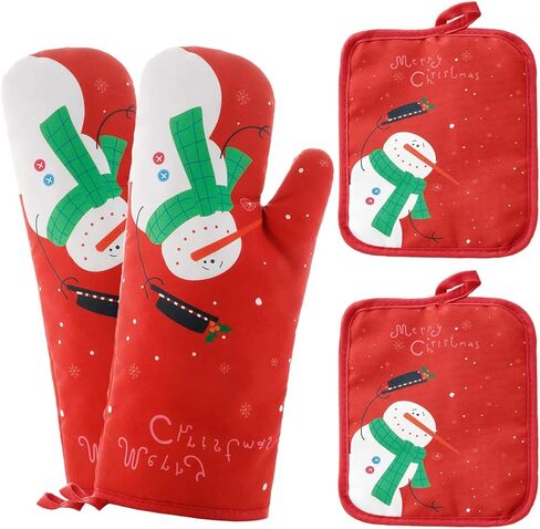 WinChange Oven Mitts and Potholders BBQ Gloves-Oven Mitts and Pot Holders Sets with Recycled Cotton Infill Silicone Non-Slip Cooking Gloves for Cooking Baking Grilling (4-Piece Set,Grey) in Saudi Arabia