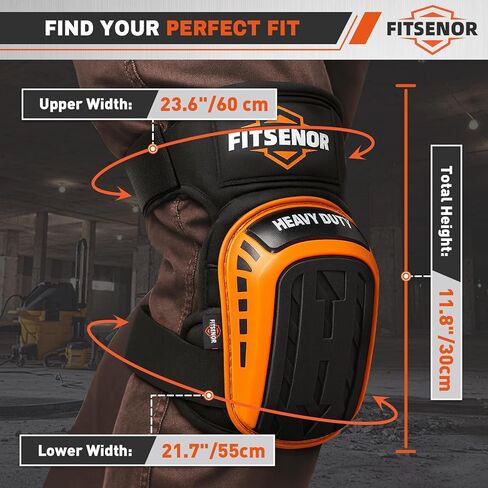 منصات الركبة للرجال البناء، منصات الركبة المهنية التكتيكية للعمل، الحماية، للأسقف، البستنة، الأرضيات، التنظيف، أدوات البناء، برتقالي in Kuwait
