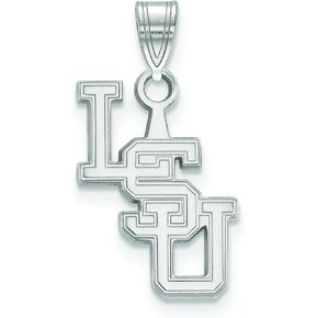 LSU Small (1/2 Inch) Pendant (Sterling Silver)