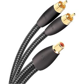 AudioQuest Y splitter - one RCA female to two RCA male 6in (15.24cm) cable
