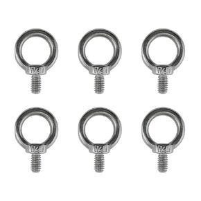 6 Pieces Stainless Steel 316 5/16" Lifting Eye Bolt 5/16" UNC Marine Grade Thread Length 13mm (6-PK EYE BOLT 5/16")