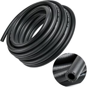 20 Ft Fuel Line Hose, 3/8" ID x 2/3" OD NBR Rubber Hose, High Pressure 300PSI Boat Fuel Tube for Motorcycles,Marine Boat Outboard,Automotive Fuel Systems Engines