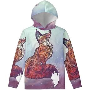 Dellukee Sweatshirts for Girls Fashion Long Sleeve Kids Pullover Tops Sweaters Hoodies