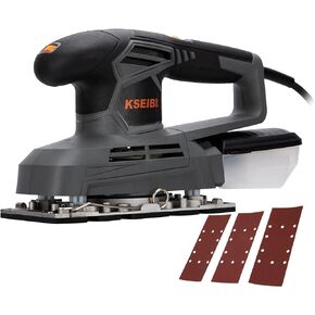 ماكينة صنفرة النخيل مقاس 1/3 بوصة من KSEIBI لأعمال النجارة 2.2 أمبير ماكينة سنفرة ورقية نهائية سلكية مدارية عجلة قرص متغيرة السرعة (KSS 24-230 فولت) ماكينة صنفرة يدوية كهربائية in Kuwait