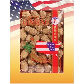 Hsu's Ginseng SKU 113-4 | Short Medium Small | Cultivated American Ginseng from Marathon Co, Wisconsin USA | 许氏花旗参 | 4oz Box, 西洋参, B0054ELDEY