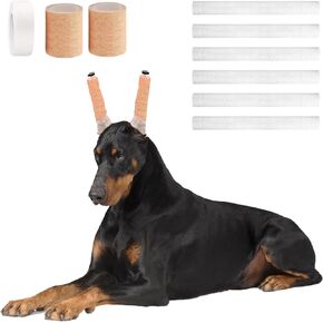 Doberman Ear Posting Kit - Stand Up Support Tool with Tape for Pinscher Dogs' Ears