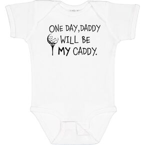 Inktastic 1 Day، Daddy Will Be My Caddy - بدلة أطفال للعب الجولف