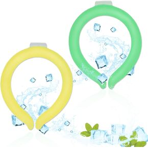 Neck Cooling Tube Wearable Cooling Neck Wrap, Crystallization Begins below 64 ° F(18 ° C), Quick Cooling without Frostbite, Reusable Neck Cooler Suitable for Outdoor Sports, Outdoor Workers