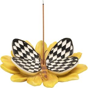 Incense Holder for Sticks Insence-Stick Incense Burner Ash Catcher Resin Tray Bowl Cute Butterfly Figurine Decor Indoor Table Desk Home Home Decoration in Kuwait