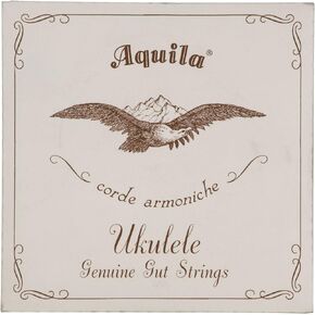 Aquila Genuine Gut AQ-1 Soprano Ukulele Strings - High G - 1 Set of 4