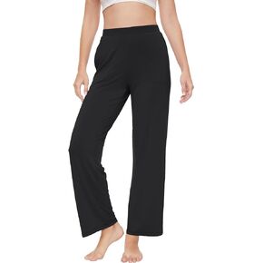 GYS Women's Viscose Pajama Pants Soft Pajama Bottoms Comfy Pj Pants Wide Leg Lounge Pants Sleepwear