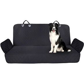 NESTROAD Bench Car Seat Cover for Dogs,Waterproof & Scratchproof Back Seat Covers for Pets,Heavy-Duty and Nonslip Backseat Cover for Cars,Trucks,SUVs-Grey