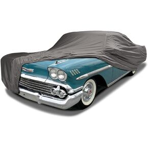 CarsCover Custom Fit 1958-1972 Chevy Impala/Bel Air/Biscayne Car Cover Ironshield Leatherette All Weatherproof Waterproof 100% Block Sun, Rain, Dust