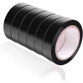 6 Pack Electrical Insulation Tape - Maveek 0.67inch x 29.5ft Multicolor PVC Waterproof, Flame Retardant, Strong Rubber Based Adhesive Gaffer Tapes(6 Colors)
