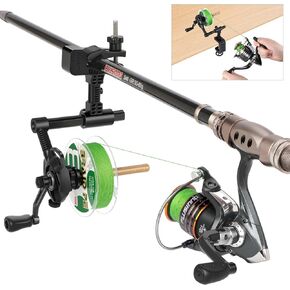 PLUSINNO Fishing Line Spooler For Fishing Reels, Fishing Gear And Equipment Gift For men With Unwinding Function Versatile for Thick & Thin Rods, Works with Spinning Reel, Cast Reel Without Line Twist