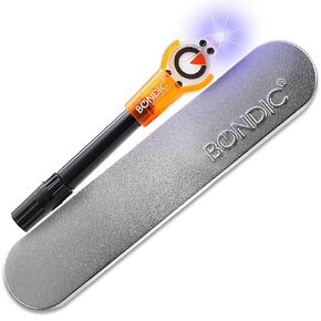 Bondic LED UV Liquid Plastic Welder, Super Glue, Cures Quickly, Adhesive Repair Tool for Glasses and Sunglasses, Complete Glasses Repair Kit (LED Light & Liquid Cartridge in a Tin Case)