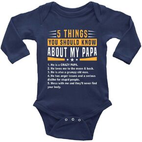 5 Things You Should Know About My Papa Newborn Rompers Baby Girls Boys Long Sleeve Infant Clothes