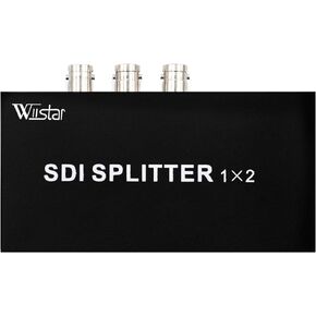 SDI Splitter 1x2 Supports SD-SDI, HD-SDI, 3G-SDI Support SDI Splitter 1 in 2 Out Full HD 1080P for Camera Monitor SDI Devices