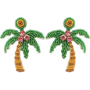 Coconut Palm Tree Dangle Earring Summer Holiday Hawaii Gift Beach Theme Jewelry