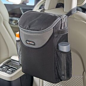 High Road SnackStash Soft Car Cooler Bag for Cold and Hot Food Transport - Insulated Cooler Bag for Car, SUV, Truck or Van with Storage Pocket and Bottle Holders
