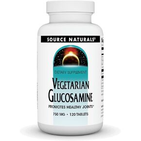 Source Naturals Vegetarian Glucosamine, Promotes Healthy Joints*, 750 mg - 120 Tablets