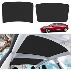 Roof Sunshades for Tesla Model Y 2024, Upgraded Sunroof Shade Sunshade Roof Sun Shade for Tesla Model Y Accessories 2021-2024 (Ice White)