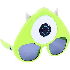 Sun-Staches Disney Monsters Inc. Official Mike Sunglasses Costume Accessory, UV400 Lenses, Blue Mask One Size Fits Most