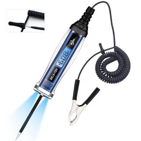 Test Light Automotive,BOAK 3-72V DC Test Light with Voltage Display and Polarity Indicate,Wire Tester with Voltmeter,Circuit Tester with Illumination,Automotive Fuse Tester for Various Vehicles.