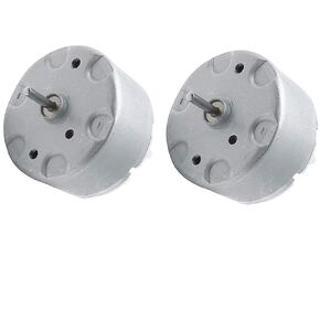 RF-500TB-18280 Mini Electric DC Motor 1.5V-5V 2700RPM DC Motor 32mm Diameter Motor, Pack of 2