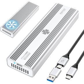 iDiskk 40Gbps 2TB M.2 NVMe SSD Professional Sturdy USB-C Aluminum External Solid State Hard Drive - Up to 3000MB/s, Thunderbolt 3 (40Gbps), USB-C (10Gbps),Compatible with USB4/3.2/3.1/3.0/2.0