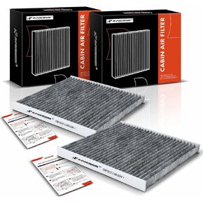 A-Premium 2-PC Cabin Air Filter with Activated Carbon Compatible with Toyota Camry, Sienna, 4Runner, Avalon, Celica, Solara & Subaru Outback, Legacy & Lexus ES300, ES330, RX330, RX350, GX470, RX400h