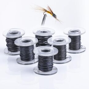 Goture Fly Tying Lead Wire,0.02"/0.03"/0.04" Fly Tying Wire Fly Tying Materials Soft Lead Wire Weight Thread Streamer Weight Line Fly Tying Equipment