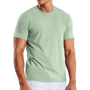 MIER Men's T Shirts Short Sleeve Dry Fit Soft Athletic Tshirt Moisture Wicking Active Casual Running Tee Tops, Crew Neck