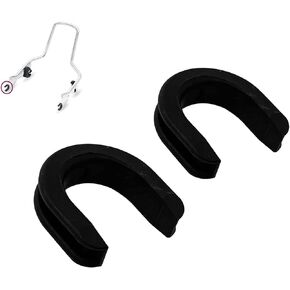 Sissy Bar Backrest Luggage Rack Side Plate mounting Bracket Grommet for Harley 52682-09, Black, H7104101