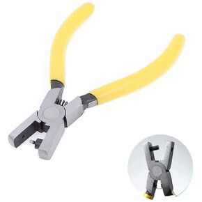 2mm Round Hole Punch Pliers for Sheet Metal Yellow