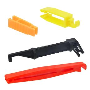 4 Pcs Blade Glass Fuse Puller Insertion and Removal Tool Sets, Essential Small Insulated Plastic Fuse Puller Extraction Tools with Anti-Slip Handle for Car Motorcycle Truck Fuses Relacement