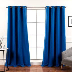 Best Home Fashion Blackout Curtain 2 Panels - Premium Thermal Insulated Window Treatment Blackout Drapes for Bedroom - Antique Bronze Grommet Top - 52" W x 54" L - Black