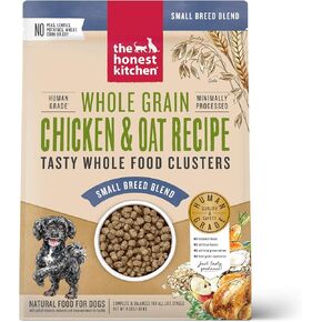 The Honest Kitchen Whole Grain Chicken & Superfoods Whole Food Clusters, Vet Crafted Human Grade Dry Dog Food for Small Breeds, Skin, Coat, Digestion & Healthy Weight, 4 lb Bag in Kuwait