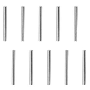 10pcs Shelf Dowel Pins 4x30mm Stainless Steel Pegs, Bunk Bed Support Pins Rod Fasten Elements, Cabinet Dowel Pin Hardware Smooth Metal Dowel Pegs for Shelves Crib Bunk Bed (Silver)