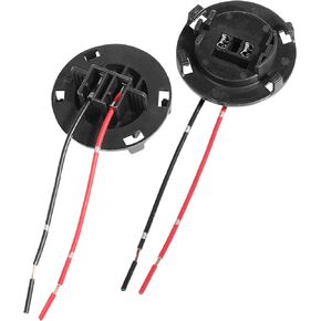 2PCS H7 Bulb Socket,Car Bulb Socket,LED Bulbs Socket,Car Accessories Headlight Lamp Connector Round Light Base,H7 Light Socket Harness Wire Connectors for Car Headlamp Related Replacement